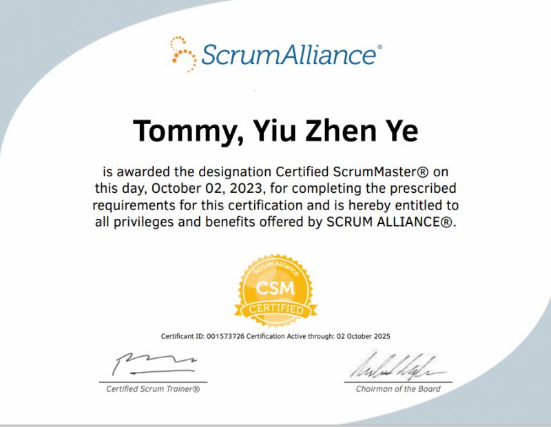 Certified ScrumMaster®